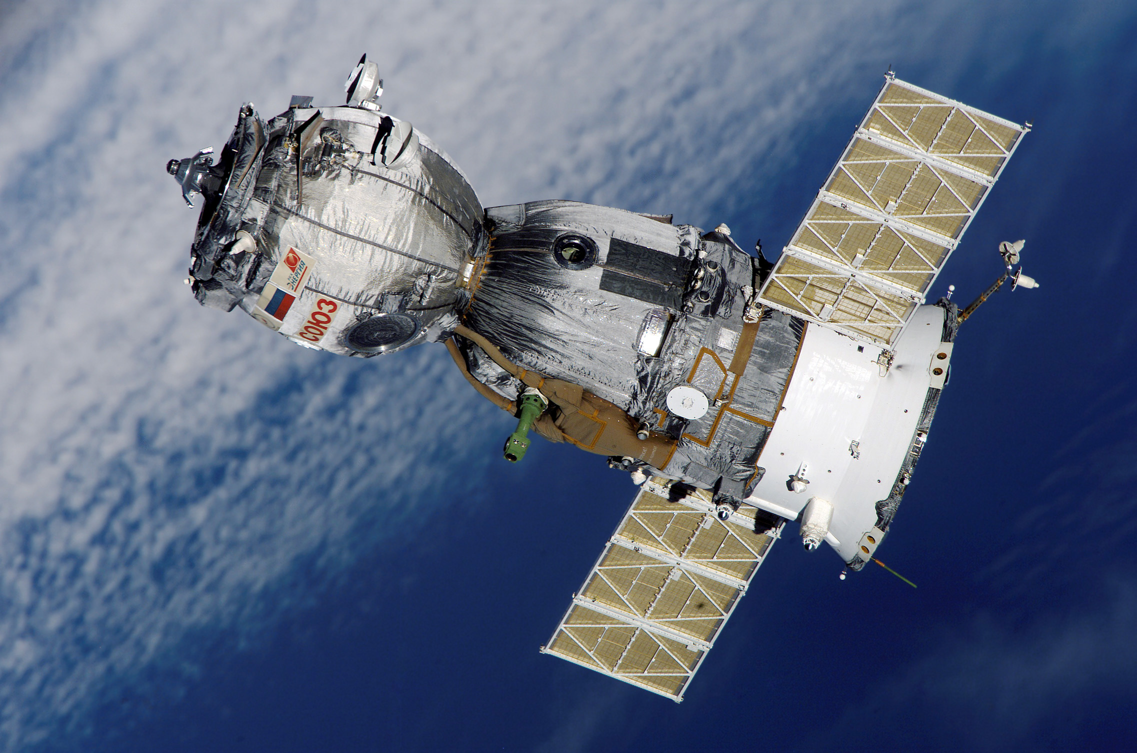 A Soviet Soyuz spacecraft A Soviet Soyuz spacecraft