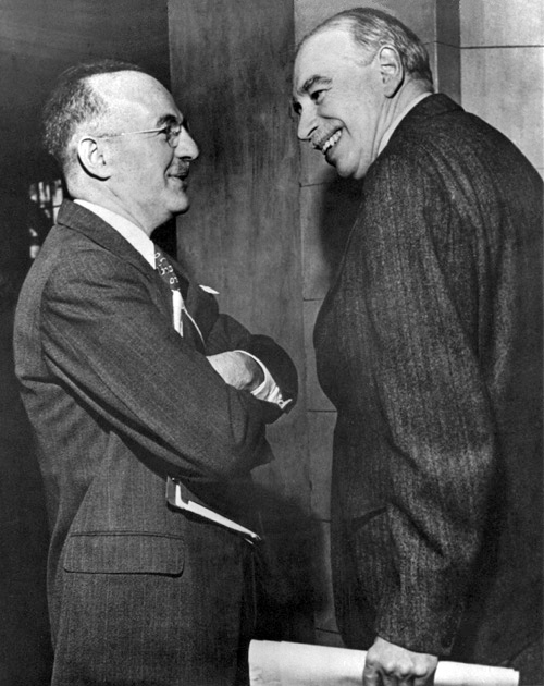 White, left, and Keynes, right White, left, and Keynes, right