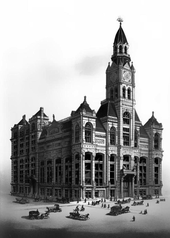 New Chicago Board of Trade building, 1885 New Chicago Board of Trade building, 1885