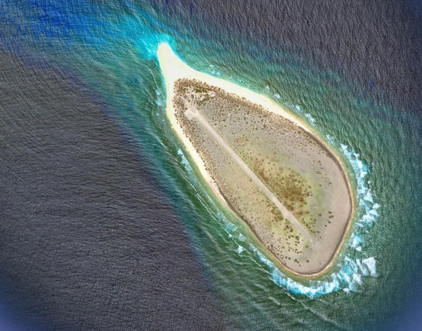 Tromelin Island as seen from Google Earth