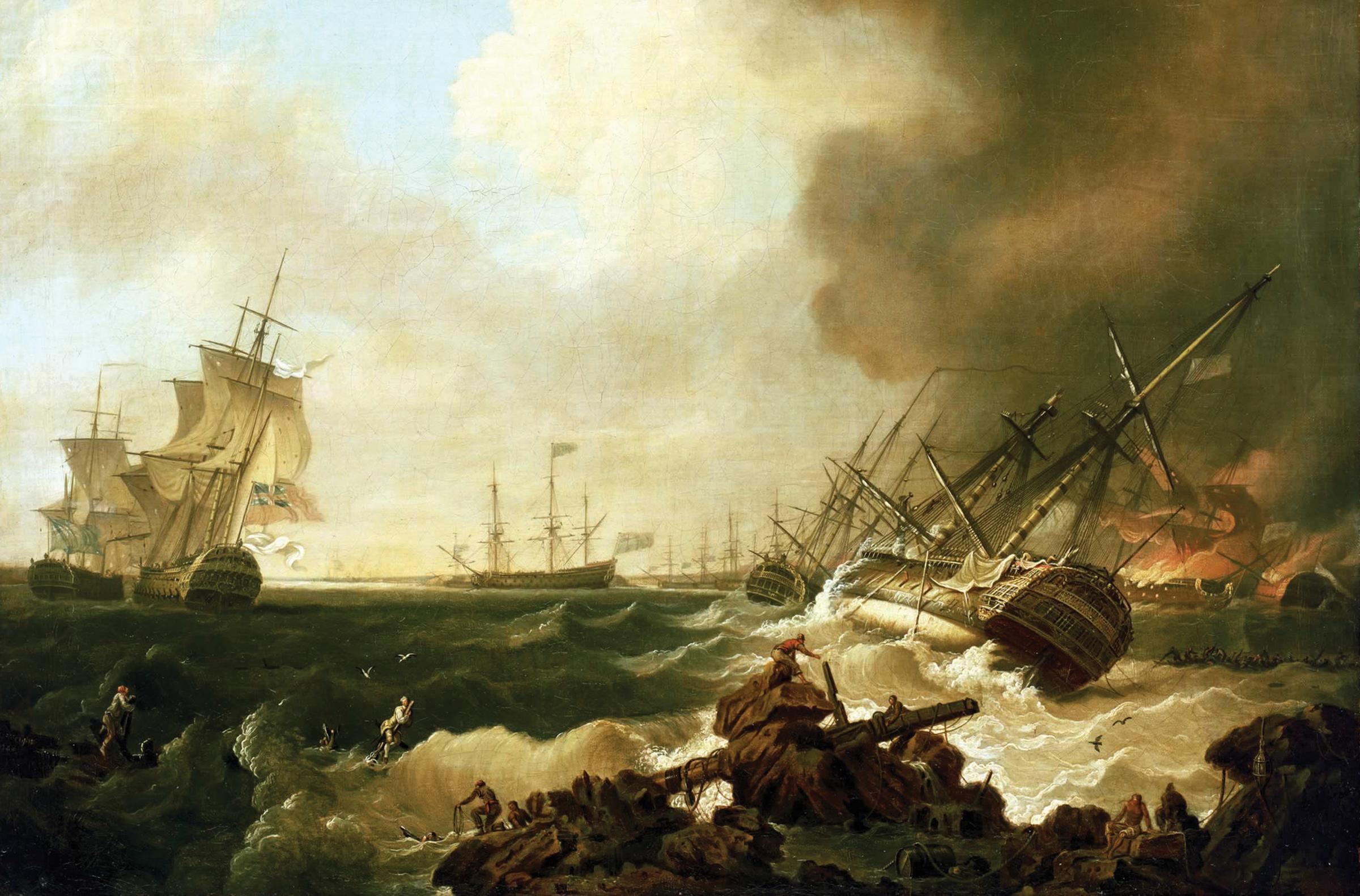 The Battle of Quiberon Bay, Seven Years' War (1760)