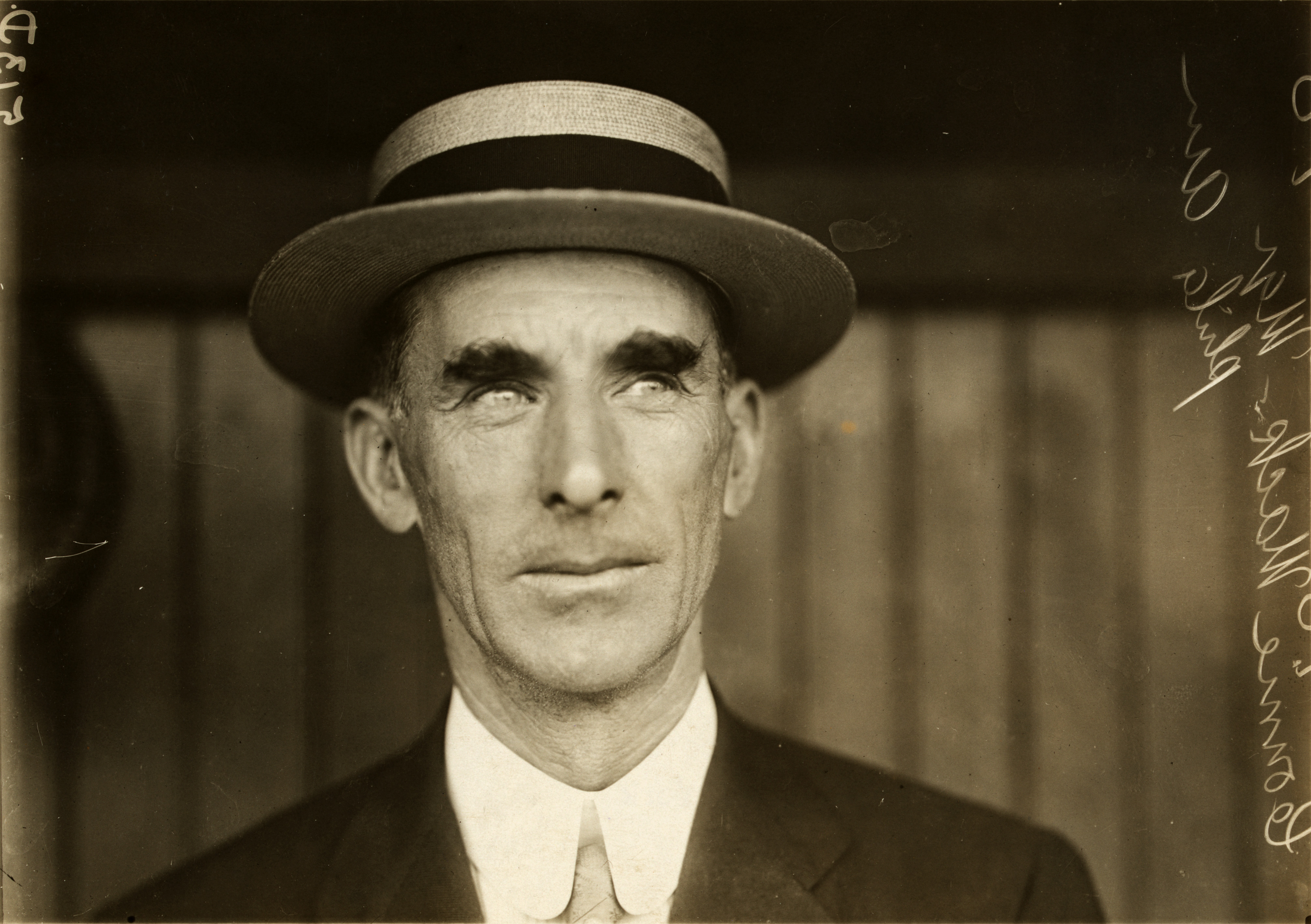 Cornelius McGillicuddy (a.k.a. Connie Mack) in a straw boater