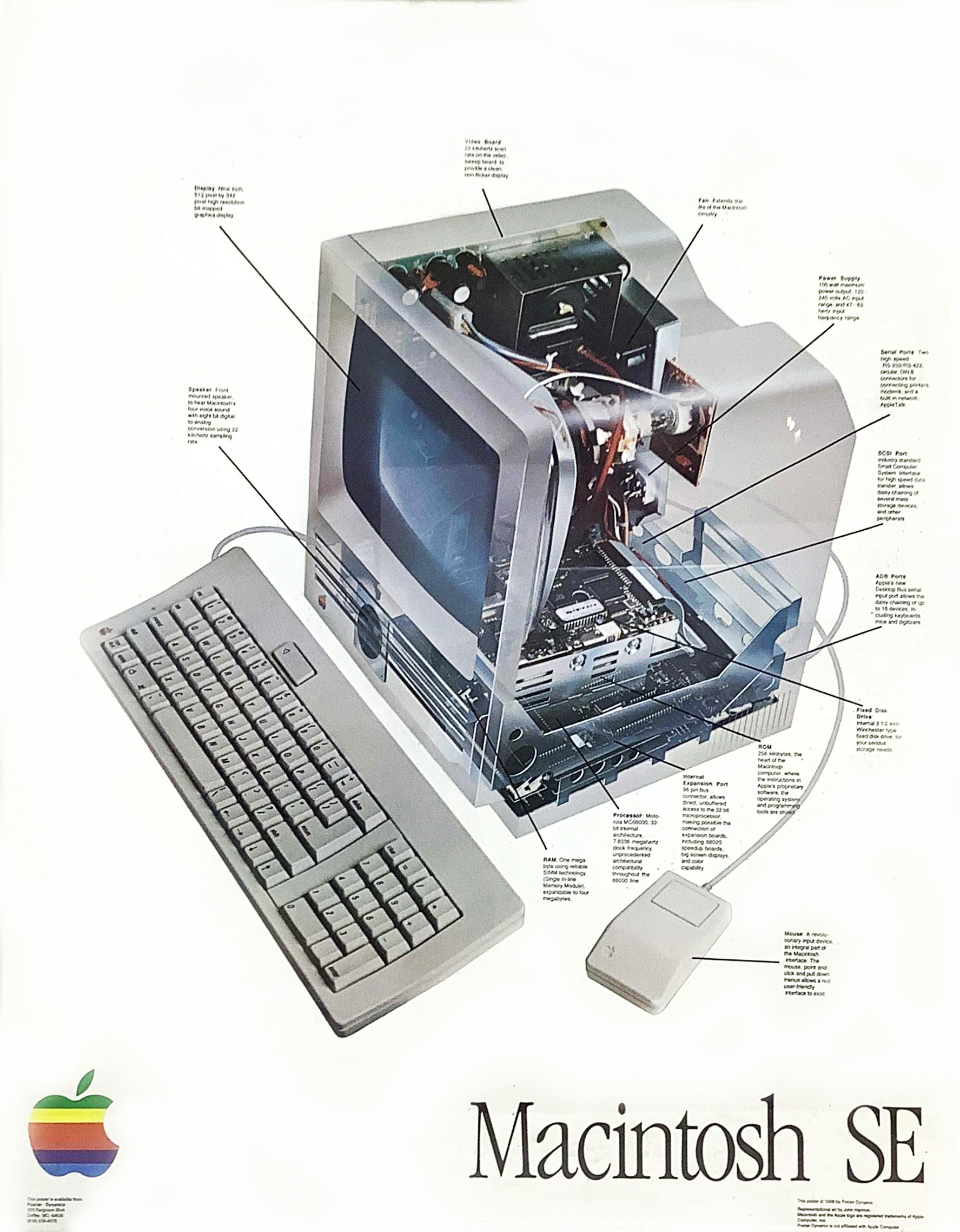 Vintage ad for the Apple Macintosh SE