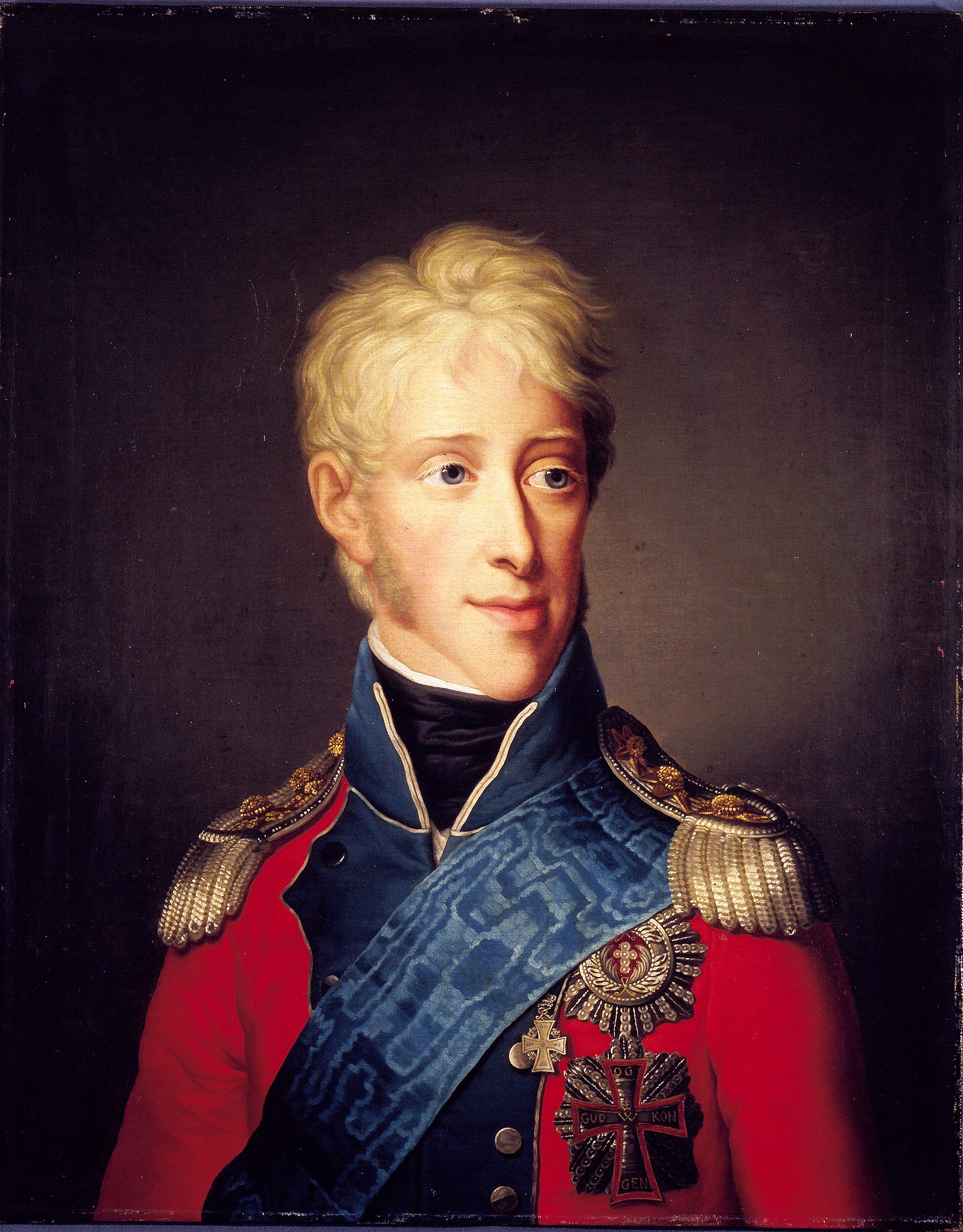 A portrait of Danish Crown Prince Frederick