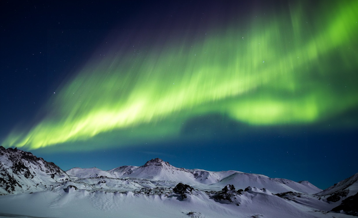 Iceland's famous aurora